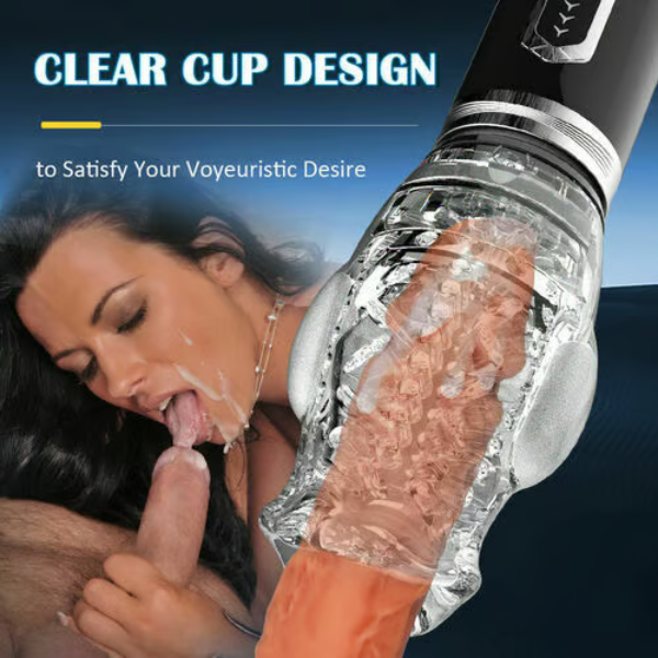 Amber-Double Egg Vibrators 5 Thrusting Rotation 7 Vibrating Oral Sex Handheld Masturbator