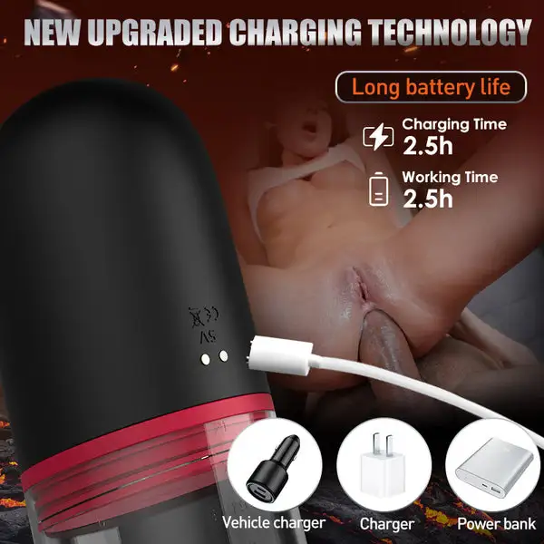 Hellofuntoys™ 9 Vibrating 9 Sucking Male Masturbator Penis Enlargement Pump