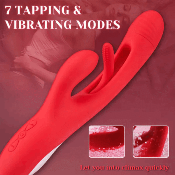 Hellofuntoys™ - Rabbit Tapping Vibrating All-In-One G-Spot Vibrator for Women