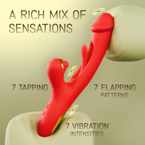 G-Bliss-Pro Vibrator with Flapping, Vibration & Clitoral Tapping