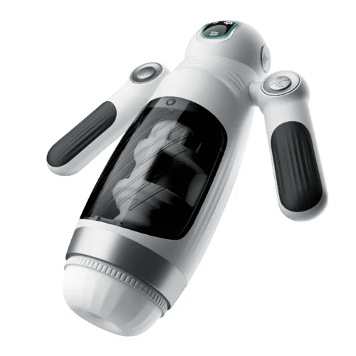 Hellofuntoys™ 7 Telescopic Squeezing 12 Vibration Masturbator Experience More Authentic Piston