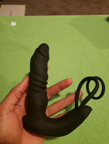 Fleshline™ Alexander - Bluetooth App Control 9 Vibrating Thrusting 3-in-1 Prostate Massager With 2 Cock Rings photo review