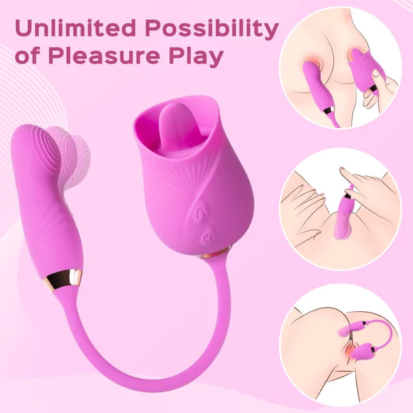 Momo - Rose Clit Licker & Tapping Egg Vibrator