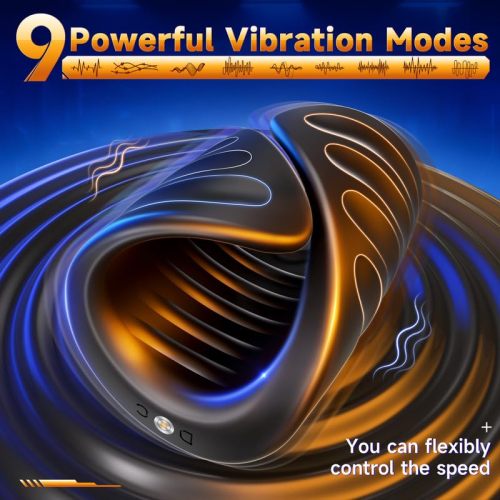 APP Control and 9 Vibration Modes Male Masturbator Penis Training Vibrator