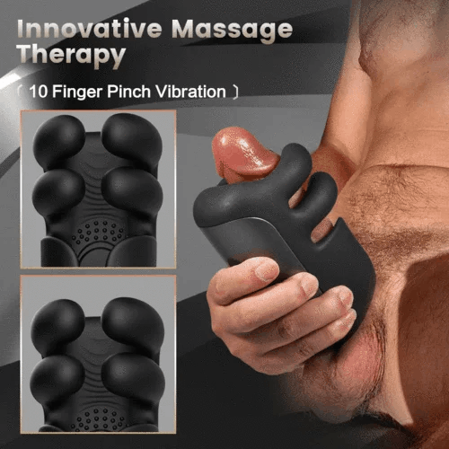 Evans - Automatic 10 Finger Pinchin & Tapping for Massage Therapy Penis Vibrator