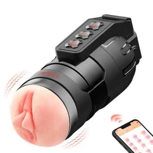 💥NEW YEAR GET FREE LUBE💥 Thunder 10 Vibrating Masturbation Cups and Pussy Pockets 2 in 1