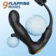 [NEW IN] Hellofuntoys™ Hollow Flapping Vibrating Silicone Prostate Massager with Cock Ring