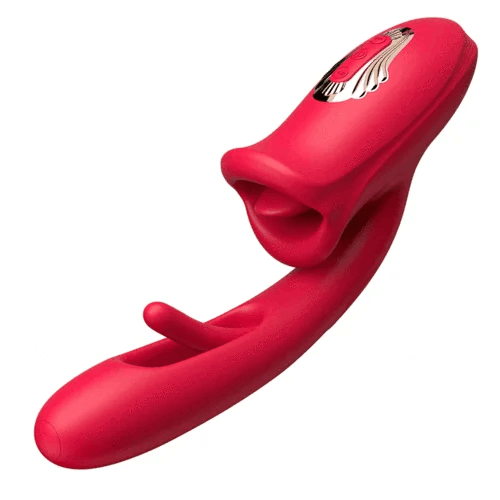 Hellofuntoys™ G Spot Flapping Vibrator with Kissing Function & Vibrating Tongue