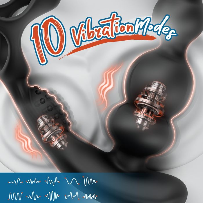 Hellofuntoys™ High Speed Rotation & Vibration Prostate Massager