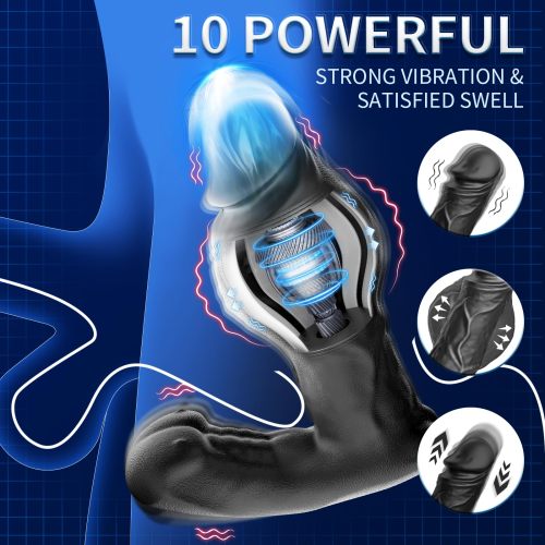 Hellofuntoys™ Inflatable Prostate Massager: 10 Vibration Modes, Heating & Remote-Controlled Expansion