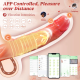 (BLACK) Hellofuntoys™ APP Controlled 9 Vibration Intensities Vibrating Penis Sleeve
