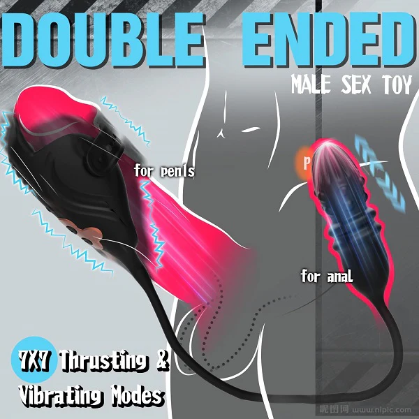 💥NEW YEAR GET FREE LUBE💥 Hellofuntoys™ 7 Thrusting 7 Vibrating Prostate Massager & Penis Vibrator For Men Couple Sex Toy