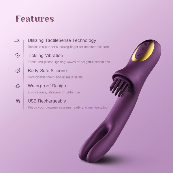 Hellofuntoys™ 10 x 6 x 7 Modes Come-Hither Clitoral Tickling Rabbit Vibrator