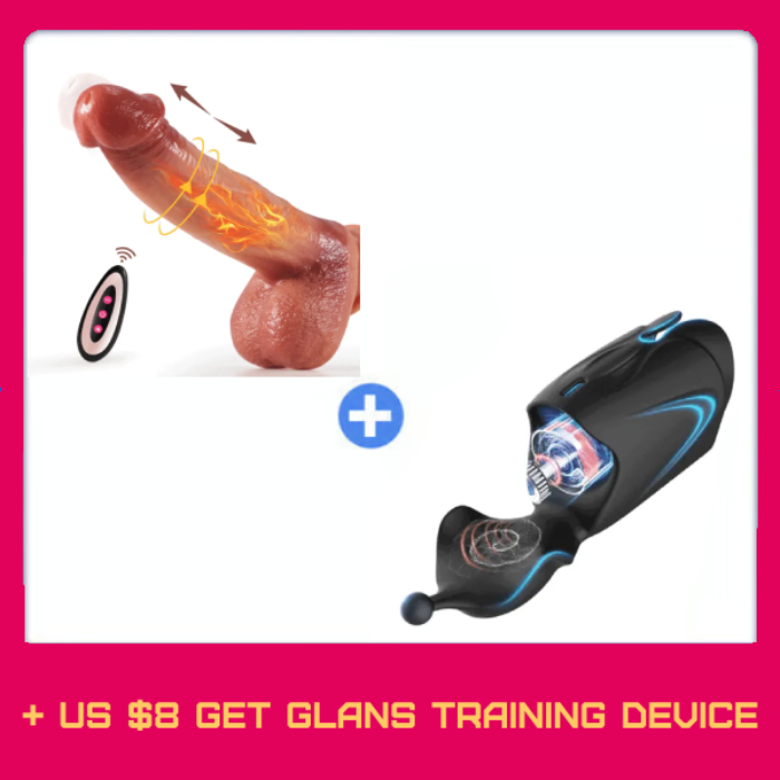 💥NEW YEAR GET FREE LUBE💥 9 Vibration & 3 Thrusting Swing & Heat Realistic Dildo 8.66 Inch
