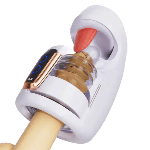 Hellofuntoys™ Blowjob Queen 10 Tapping Thrusting Male Glans Training Stimulator