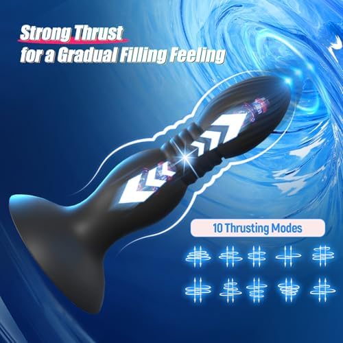 Hellofuntoys™ Super Strong Suction Cup Remote Control Thrust Vibration, Anal Trainer for Men, Women & Couples