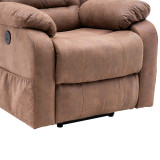 Electric lift function chair with massage light brown PU combinationc