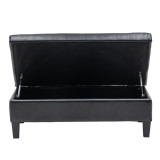 L-shaped Disassembly and Assembly of the Backrest Pull Point, Variable Combination, Three-Seat Indoor Sofa, Solid Wood Soft Bag PU 194*67*83cm Black Simple Nordic Style N101
