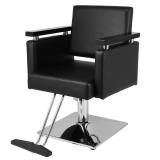 Hair Beauty Equipment Hydraulic Barber Chair Modern Black Styling Salon Haircut