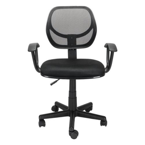Jose Home Office Room Use Nylon Five-star Feet Mesh Chair Black
