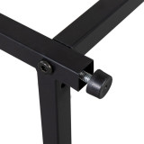Industrial Style Porch Table Double Black Oak Triamine Board [105 * 36 * 76cm]