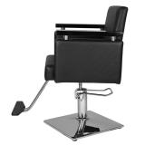 Hair Beauty Equipment Hydraulic Barber Chair Modern Black Styling Salon Haircut