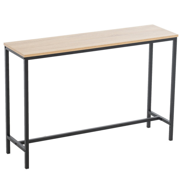 Industrial Style Porch Table Single Layer Oak Color Triamine Board [105 * 30 * 71cm]