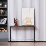 Industrial Style Porch Table Single Layer Oak Color Triamine Board [105 * 30 * 71cm]
