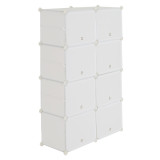 7-Tier Portable 28 Pair Shoe Rack Organizer 14 Grids Tower Shelf Storage Cabinet Stand Expandable for Heels, Boots, Slippers, White