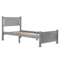 Vertical Decorative Core Bed Grey Twin