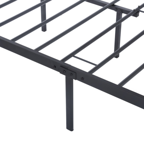 Full Size Platform Bed Frame with Headboard, Nordic Style Metal Bed Easy Assembly, Size 77.2*56.1*34.8 Inches