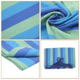 Portable Outdoor Polyester Hammock Set Blue & Green