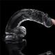 7.5” Clear Realistic Dildo with Suction Cup