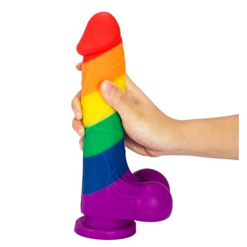 7.8 Inch Rainbow Realistic Penis Dildo