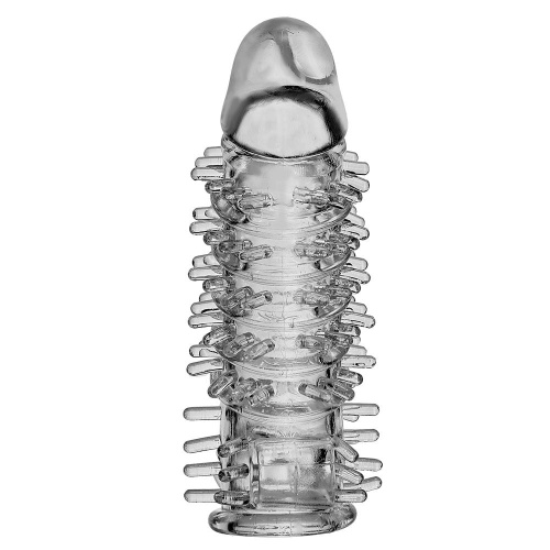 5.5  Transparent thicken lengthen vibrating penis sleeve
