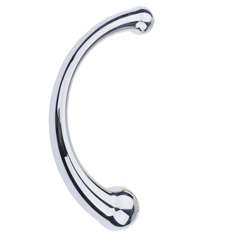 Double-Head Curve Shape Stainless Steel G-Spot Prostate Massager