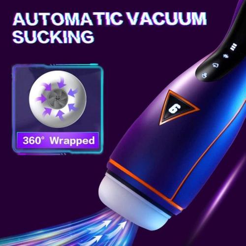 Automatic 6*4 Adjustable Modes Masturbation Cup Sucking Heating Vagina Devices