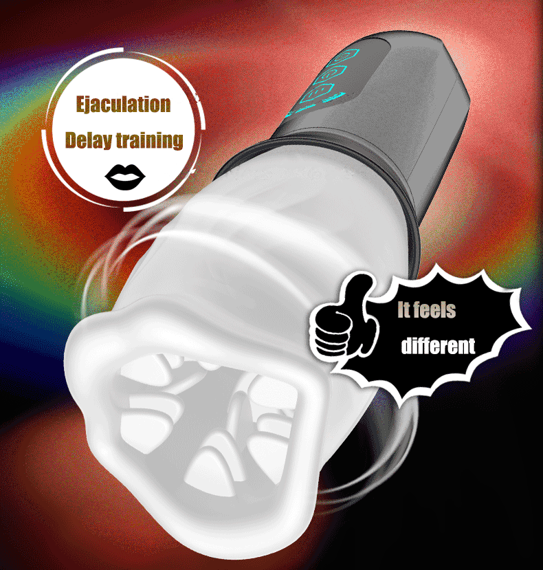 360°automatic rotation vibrator bare sleeve 4-frequncy rotation 3 speeds oral sex masturbator