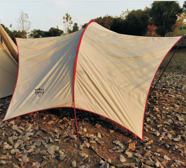 Outdoor canopy tent awning light portable picnic camping sunscreen rainproof pergola beach canopy equipment