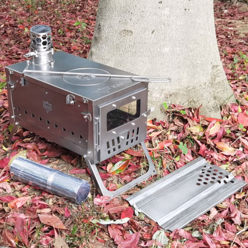 KAPILA brand grandly launched the upgraded version K5 brand new pure titanium tent stove