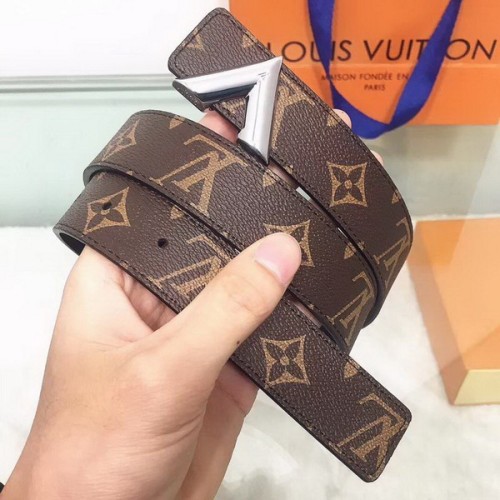 Super Perfect Quality LV women Belts(100% Genuine Leather,Steel Buckle)-080
