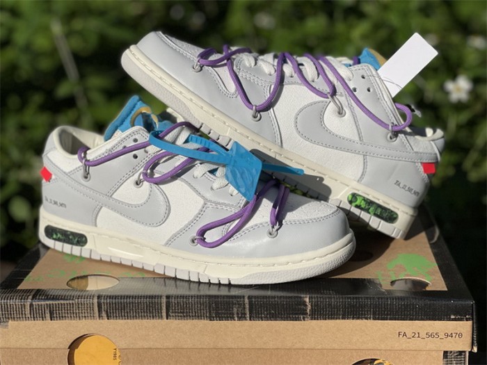 Authentic OFF-WHITE x Nike Dunk Low “The 50” DM1602 125