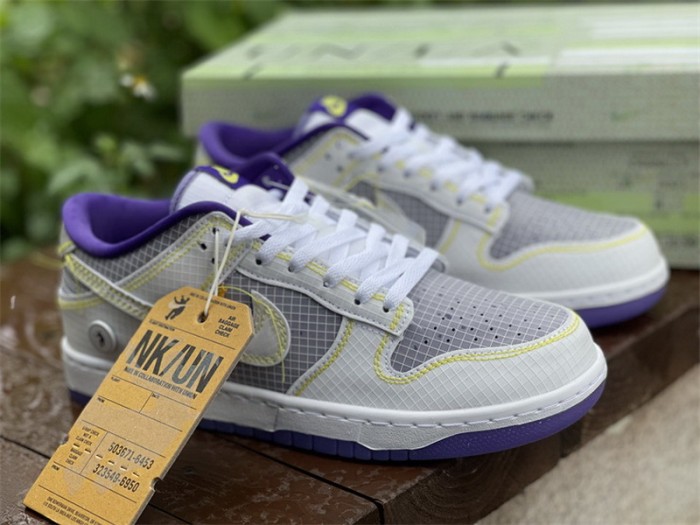 Authentic Union x Nike Dunk Low Purple Yellow