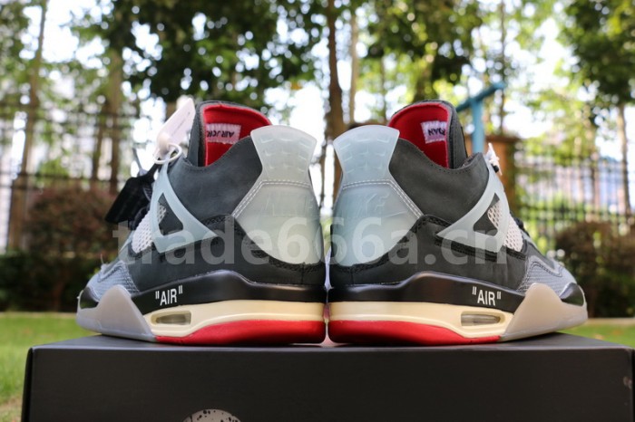 Authentic OFF WHITE x Air Jordan 4 “Bred”