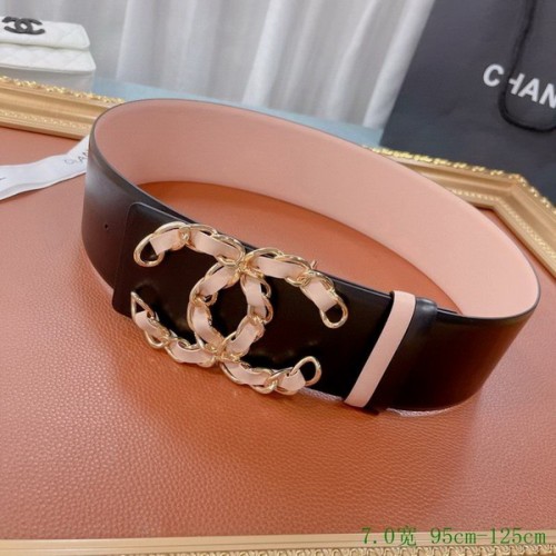 Super Perfect Quality CHNL Belts(100% Genuine Leather,steel Buckle)-254