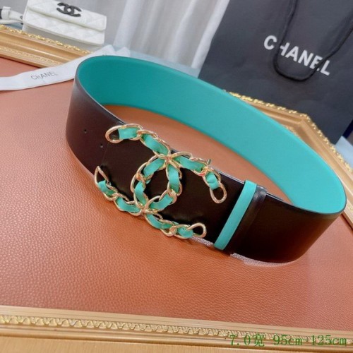 Super Perfect Quality CHNL Belts(100% Genuine Leather,steel Buckle)-262