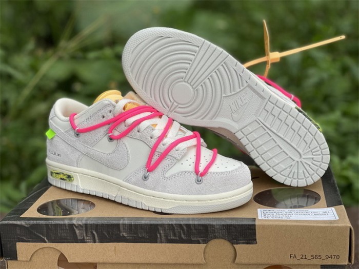 Authentic OFF-WHITE x Nike Dunk Low “The 50”DJ0950 117
