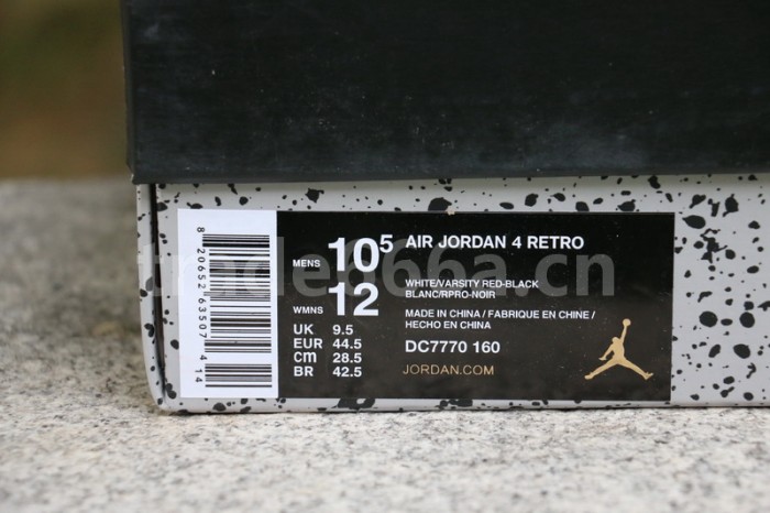 Authentic Air Jordan 4 “Fire Red” 2020