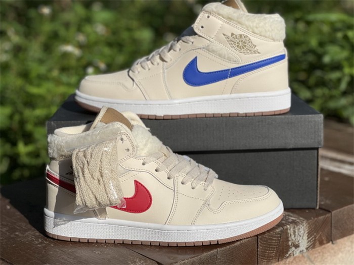 AuthenticAir Jordan 1 Mid Pearl White