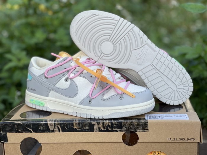 Authentic OFF-WHITE x Nike Dunk Low “The 50” DM1602 109
